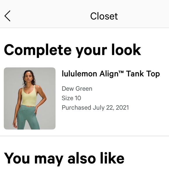 Lululemon Align tank top light support- never worn! - Picture 5 of 7